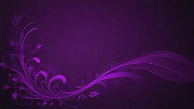 The primary subject of the image is a purple background with a flowery design. The setting is a purple wall, and the visual style is a digital art or illustration. The dominant colors are purple and various shades of purple, creating a calm and serene atmosphere.