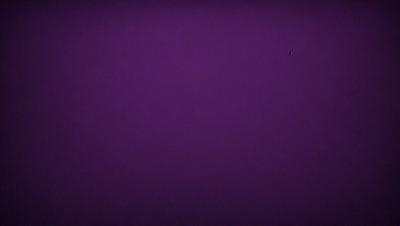 Purple background with a single dot in the upper right corner.