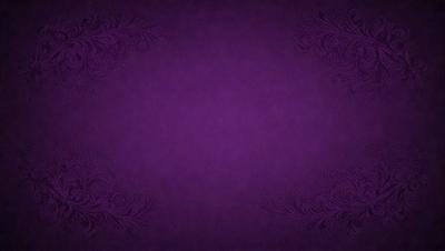 Purple background with a patterned design.