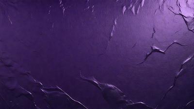 The primary subject of the image is a purple wall with a black background. The setting appears to be a room with a purple wall, and the visual style is a close-up of the wall. The dominant colors in the image are purple and black, creating a moody atmosphere.