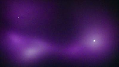 Purple background with a purple sky.