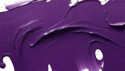 Purple paint on a canvas.