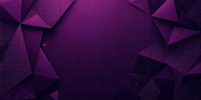The primary subject of the image is a purple background with a pattern of triangles. The setting is a black background, which contrasts with the purple pattern. The visual style is a combination of digital art and illustration, creating a unique and eye-catching design. The colors and mood of the image are predominantly purple, which gives it a calm and soothing atmosphere.