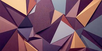 The primary subject of the image is a purple and blue geometric pattern. The setting is a wall with a purple background. The visual style is a combination of digital art and illustration. The dominant colors are purple and blue, creating a calm and soothing atmosphere.