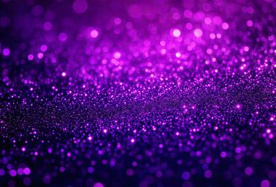 Purple glittery background with purple and white sparkles.