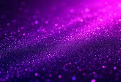 Purple starry background with purple and blue sparkles.