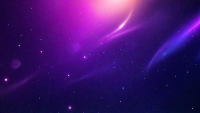 The primary subject of the image is a purple background with a starry sky. The setting is a dark, star-filled sky, and the visual style is a digital art or illustration. The colors and mood of the image are predominantly purple, creating a serene and peaceful atmosphere.