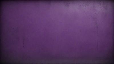 Purple background with black spots.