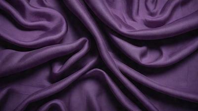 Purple fabric with a flowing pattern.