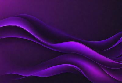The primary subject of the image is a purple wave, which is the main object, scene, or focus of the image. The setting or background is a dark purple surface, which adds to the overall atmosphere. The visual style of the image is a digital art or illustration, as it is a purple wave with a flowing motion. The colors and mood of the image are predominantly purple, creating a sense of calmness and tranquility.