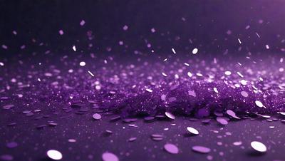 Purple confetti on a black background.