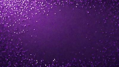 Purple background with purple glittery dots.