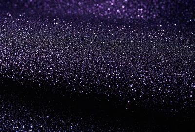 The primary subject of the image is a purple background with a pattern of bright, shining stars. The setting appears to be a dark, starry night, with the stars being the main focus of the image. The visual style is a combination of a photo and digital art, creating a unique and captivating atmosphere. The colors and mood of the image are predominantly purple and dark, with the bright stars adding a touch of light and energy to the scene.