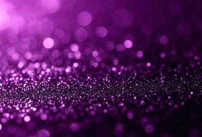 The primary subject of the image is a purple background with a pattern of sparkling, shiny, and glittery purple dots. The setting is a dark background, which contrasts with the bright purple dots. The visual style is a close-up of the purple dots, creating a visually striking and eye-catching pattern. The colors and mood of the image are predominantly purple, with a sense of elegance and sophistication.