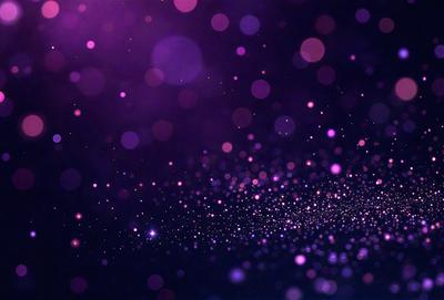 The primary subject of the image is a purple background with a multitude of bright, pink stars scattered throughout the scene. The setting appears to be a night sky, with the stars creating a vibrant and luminous atmosphere. The visual style of the image is a combination of a photo and digital art, as the stars are depicted in a way that resembles a painting or drawing. The colors and mood of the image are predominantly purple and pink, creating a sense of warmth and tranqu