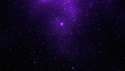 The primary subject of the image is a purple starry sky filled with stars. The setting is a dark, star-filled night sky, creating a serene and peaceful atmosphere. The visual style is a photo of the night sky, capturing the beauty of the stars and the darkness of the night. The colors and mood of the image are predominantly purple and dark, with the stars providing a sense of depth and tranquility.