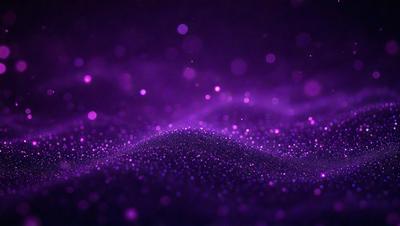 The primary subject of the image is a purple background with a pattern of bright, shining lights. The setting appears to be a dark, starry night, with the purple background providing a contrasting and visually striking backdrop. The visual style of the image is a combination of a photo and digital art, creating a unique and captivating atmosphere. The colors and mood of the image are predominantly purple, with the bright lights adding a sense of energy and excitement to the scene.