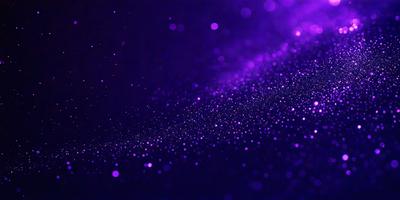 The primary subject of the image is a purple background with a starry pattern. The setting is a dark, starry night, and the visual style is a digital art or illustration. The dominant colors are purple and black, creating a moody and atmospheric scene.