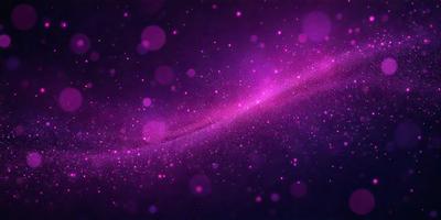 The primary subject of the image is a purple nebula, which is a swirling mass of gas and dust in space. The setting is a dark, starry sky, with the purple nebula as the main focus. The visual style is a combination of a photo and digital art, creating a unique and captivating image. The dominant colors are purple and pink, giving the scene a dreamy and ethereal atmosphere.