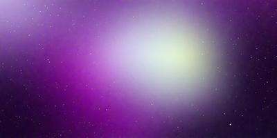 The primary subject of the image is a purple sky filled with stars. The setting is a night sky, and the visual style appears to be a photo of the night sky. The colors and mood of the image are predominantly purple, creating a serene and peaceful atmosphere.