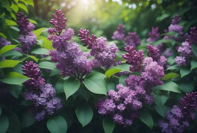 Purple flowers in a field.