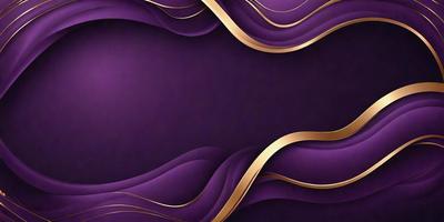 The primary subject of the image is a purple background with gold swirls. The setting is a purple wall, and the visual style is a digital art or illustration. The dominant colors are purple and gold, creating a mood of elegance and sophistication.