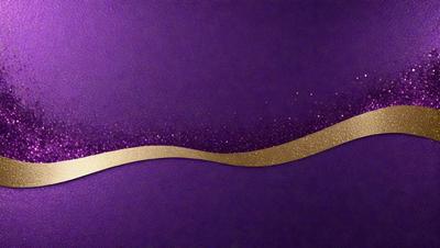The primary subject of the image is a purple background with a gold stripe. The setting is a purple surface, and the visual style appears to be a digital art or illustration. The dominant colors are purple and gold, creating a bold and eye-catching atmosphere.