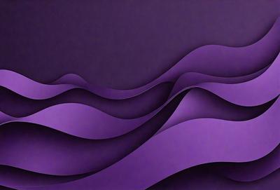 The primary subject of the image is a purple wave, which is the main focus of the scene. The setting is a dark background, which contrasts with the purple wave. The visual style is a digital art or illustration, as the wave is depicted in a detailed and artistic manner. The dominant colors in the image are purple and black, creating a moody and dramatic atmosphere.