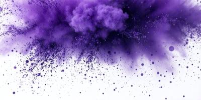 Purple and black smoke, with purple and black dots, and a purple and black cloud.