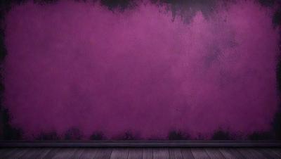 The primary subject of the image is a purple wall with a pinkish hue. The setting is a room with a wooden floor. The visual style is a photo, and the dominant colors are purple and pink. The overall atmosphere is calm and inviting.