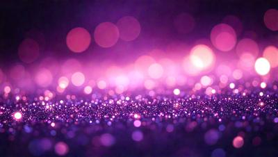 The primary subject of the image is a purple background with a pattern of pink and purple lights. The setting is a dark room, and the visual style appears to be a digital art or illustration. The dominant colors in the image are purple and pink, creating a warm and inviting atmosphere.