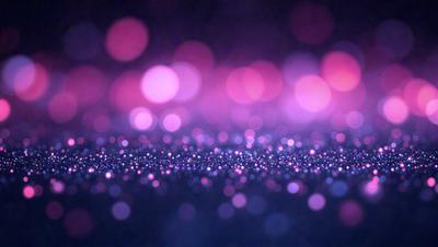 The primary subject of the image is a purple background with a blue surface. The setting is a dark room, and the visual style is a digital art or illustration. The dominant colors are purple and blue, creating a calm and serene atmosphere.