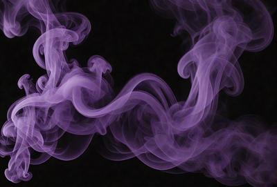 The primary subject of the image is a purple smoke or fog, which is the main object, scene, or focus of the image. The setting or background is a dark, possibly black, surface, which contrasts with the purple smoke. The visual style of the image is a close-up of the purple smoke, giving it a more dramatic and artistic appearance. The colors and mood of the image are predominantly purple, creating a sense of mystery and intrigue.