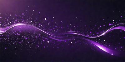 The primary subject of the image is a purple background with a swirling pattern of purple and white lights. The setting is a dark background, which contrasts with the bright and colorful lights. The visual style is a combination of digital art and illustration, creating a dynamic and visually appealing scene. The colors and mood of the image are predominantly purple and white, giving it a calming and serene atmosphere.