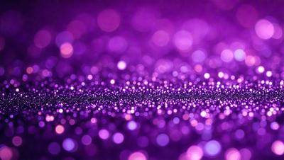 The primary subject of the image is a purple background with a pattern of bright, shiny, and colorful lights. The setting appears to be a dark room, and the visual style is a combination of a photo and digital art. The colors and mood of the image are vibrant and lively, with the purple background and the bright lights creating a captivating and visually appealing scene.