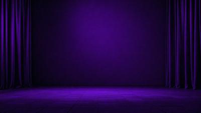 Purple wall, purple floor, purple background.