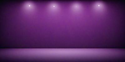 Purple wall with lights on it.