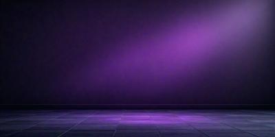 Purple wall, purple lighting, purple floor.