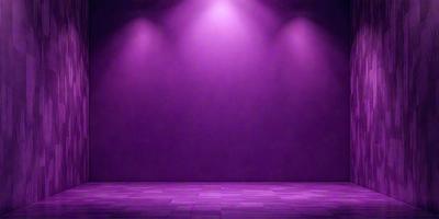 Purple lighting on a stage.