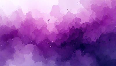 The primary subject of the image is a purple and white cloud. The setting is a purple background, and the visual style is a digital art or illustration. The dominant colors are purple and white, creating a calm and serene atmosphere.
