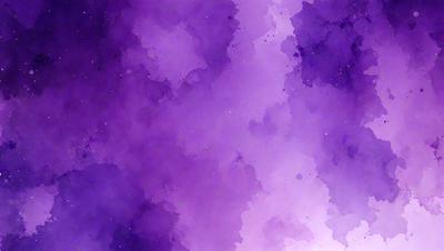 The primary subject of the image is a purple background with a cloudy texture. The setting is a space-themed background, which adds to the overall atmosphere. The visual style is a combination of digital art and illustration, creating a unique and artistic appearance. The dominant colors are purple and blue, which contribute to a calming and serene mood.