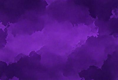 Purple clouds in a purple sky.