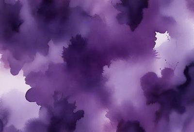 The image features a purple and black patterned background with a tree in the foreground. The tree is surrounded by a purple and black swirl pattern, creating a visually striking scene. The overall atmosphere of the image is vibrant and artistic, with the purple and black colors adding a sense of depth and intrigue to the composition.