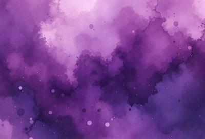 Purple clouds with purple dots.