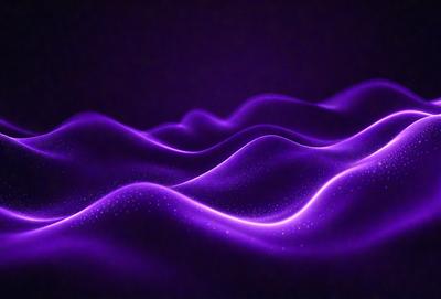 The primary subject of the image is a purple wave, which is the main object, scene, or focus of the image. The setting or background is a dark purple surface, which adds to the overall atmosphere of the image. The visual style of the image is a digital art or illustration, as it is a purple wave with a patterned texture. The colors and mood of the image are predominantly purple, creating a sense of depth and intrigue.