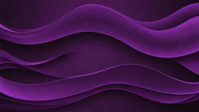 Purple Wave: The primary subject of the image is a purple wave, which is the main focus of the scene. The setting is a purple background, which adds to the overall visual style. The image is a digital art piece, showcasing the artist's creativity and skill in designing the purple wave. The colors and mood of the image are predominantly purple, creating a serene and calming atmosphere.