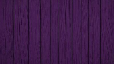 Purple wall with wood grain texture.