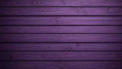 Purple wall with wooden panels.