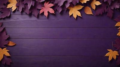 The primary subject of the image is a purple wall with a wooden texture. The setting is a room with a wooden wall, and the visual style is a photo. The dominant colors are purple and brown, creating a calm and soothing atmosphere.
