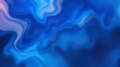 The primary subject of the image is a blue and white swirling pattern, which appears to be a digital art or illustration. The setting is a dark blue background, and the visual style is a combination of digital art and illustration. The dominant colors are blue and white, creating a calm and serene atmosphere.